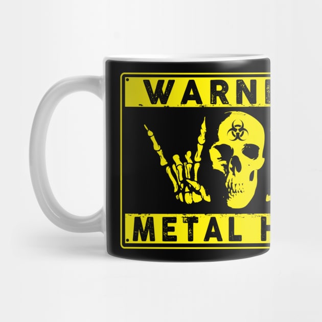 Warning Metal Head by Illustratorator